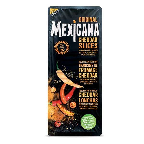 CHEDDAR MEXICANA TRANCHES (9X9 35G) 500G